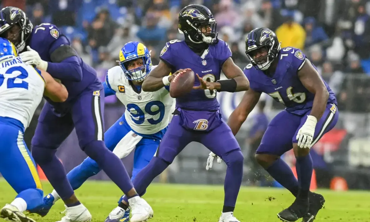 Lamar Jackson and the Baltimore Ravens currently hold the one seed in the AFC through 14 weeks. 